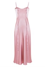 Платье шелковое комбинация  розовое - фото 49457