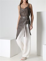 Фартук из перфорированной кожи - фото 50535