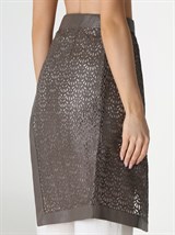 Фартук из перфорированной кожи - фото 50536