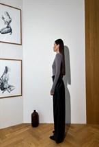 Брюки широкие из итальянской эко-кожи - фото 50566