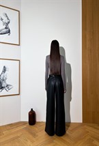 Лонгслив из итальянской вискозы и шерсти с подплечником - фото 50599