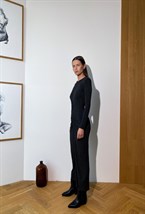 Платьте макси со сборкой из итальянской вискозы - фото 50607