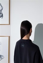 Свитшот из итальянского трикотажа с эффектом бархата - фото 50612