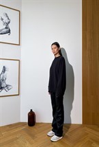 Свитшот из итальянского трикотажа с эффектом бархата - фото 50613