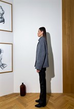 Бомбер из итальянского шерстяного твида - фото 50626