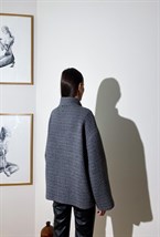 Бомбер из итальянского шерстяного твида - фото 50630