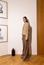 Жакет укороченный из итальянского твида - фото 50640