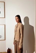 Жакет укороченный из итальянского твида - фото 50643