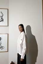 Рубашка укороченная из итальянского хлопка - фото 50648