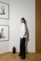 Рубашка укороченная из итальянского хлопка - фото 50650