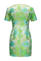 Платье жаккардовое с цветами - фото 50701