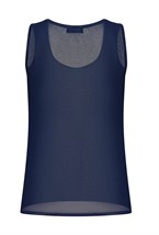 Топ трикотажный синий - фото 50716