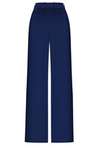 Брюки синие атласные - фото 50754