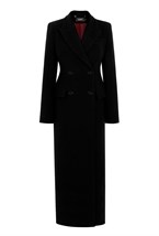 Пальто женское длинное приталенное - фото 50838