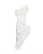 Свадебное платье с перьями - фото 51521