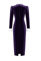 Платье бархат фиолетовое - фото 51627