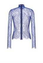 Бадлон синий кружево - фото 51643