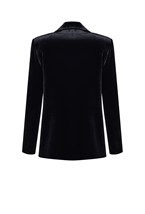 Жакет черный бархат - фото 51659 Жакет черный бархат - фото 51659