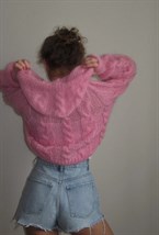 Вязаное худи на молнии - фото 51960