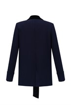 Жакет с бантом из бархата - фото 52119