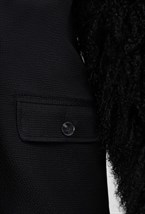 Жакет с рукавами из меха ламы - фото 52127