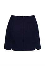 Юбка с карманами из бархата - фото 52188