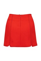 Юбка с карманами из бархата - фото 52190