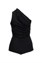 Хлопковый топ с драпировкой - фото 52195