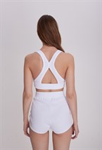 Трикотажный компелкт кроп-топ - фото 53853