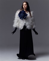 Жакет из пера страуса - фото 55000