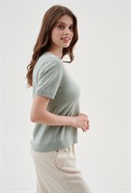 Джемпер кашемировый с коротким рукавом - фото 55871