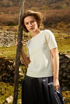 Джемпер кашемировый с коротким рукавом - фото 55880