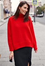 Свитер из кашемира и шерсти в стиле оверсайз - фото 55895