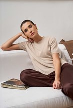 Джемпер кашемировый с коротким рукавом - фото 55927