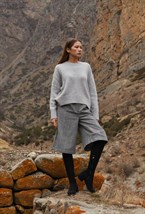 Джемпер кашемировый в стиле оверсайз - фото 55939