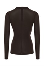 Лонгслив шоколадный - фото 56455