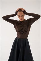 Лонгслив шоколадный - фото 56456