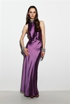 Юбка-макси из атласа - фото 57533