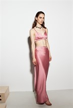 Юбка-макси из атласа - фото 57536