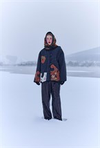 Фуфайка с ручной вышивкой - фото 57679 Фуфайка с ручной вышивкой - фото 57679