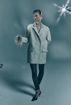 Жакет-платье с перьями - фото 58784