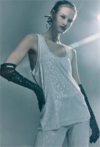 Двойная майка из пайетки - фото 58808