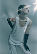 Двойная майка из пайетки - фото 58809