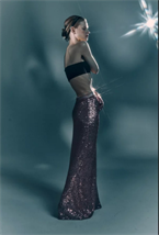 Юбка-макси из пайетки - фото 58836