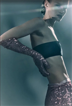 Юбка-макси из пайетки - фото 58837