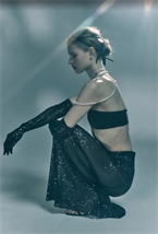 Юбка-макси из пайетки - фото 58843