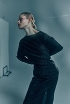 Комплект юбка и блуза из жатой ткани - фото 58912