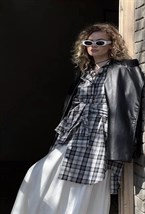 Рубашка удлинённая с поясом-рукавами - фото 59006