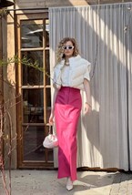 Юбка-макси из эко-кожи - фото 59010