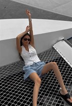 Жилет лен - фото 59593